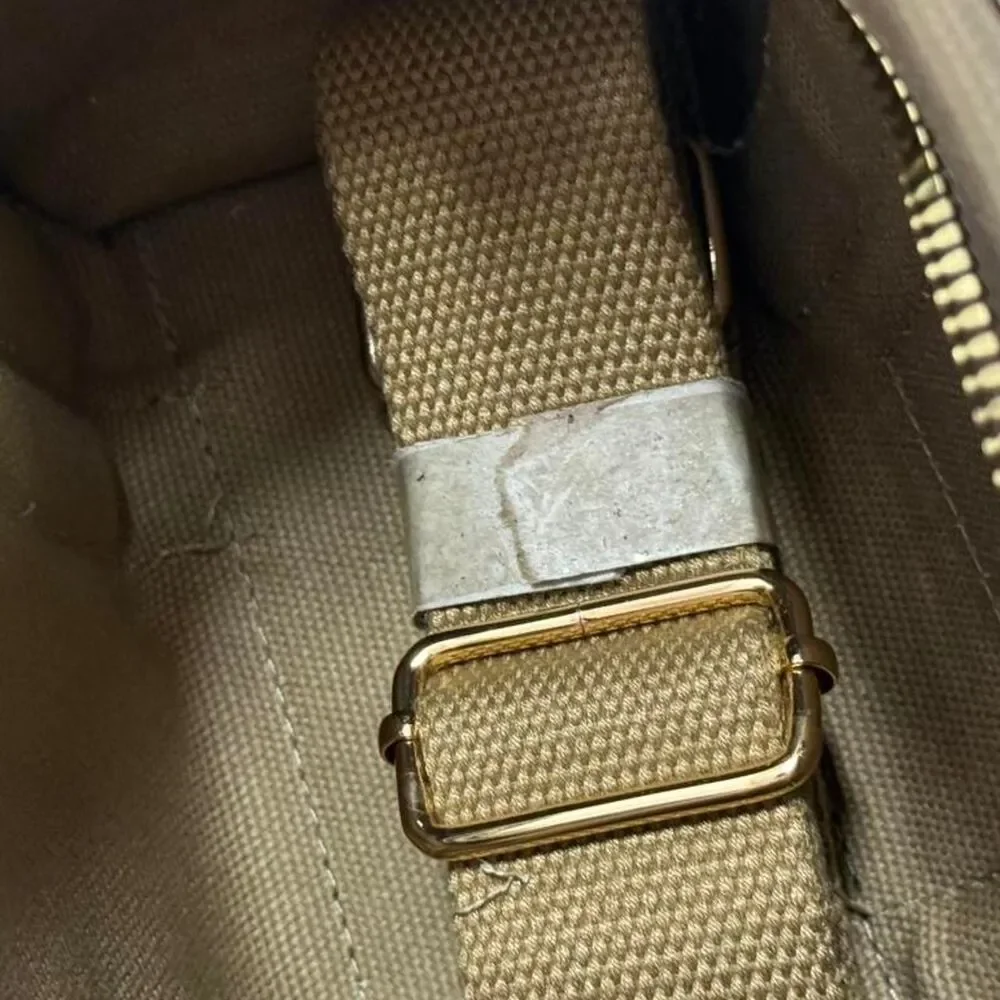 NWT Tan Mini Tote Rhinestone Crossbody Bag